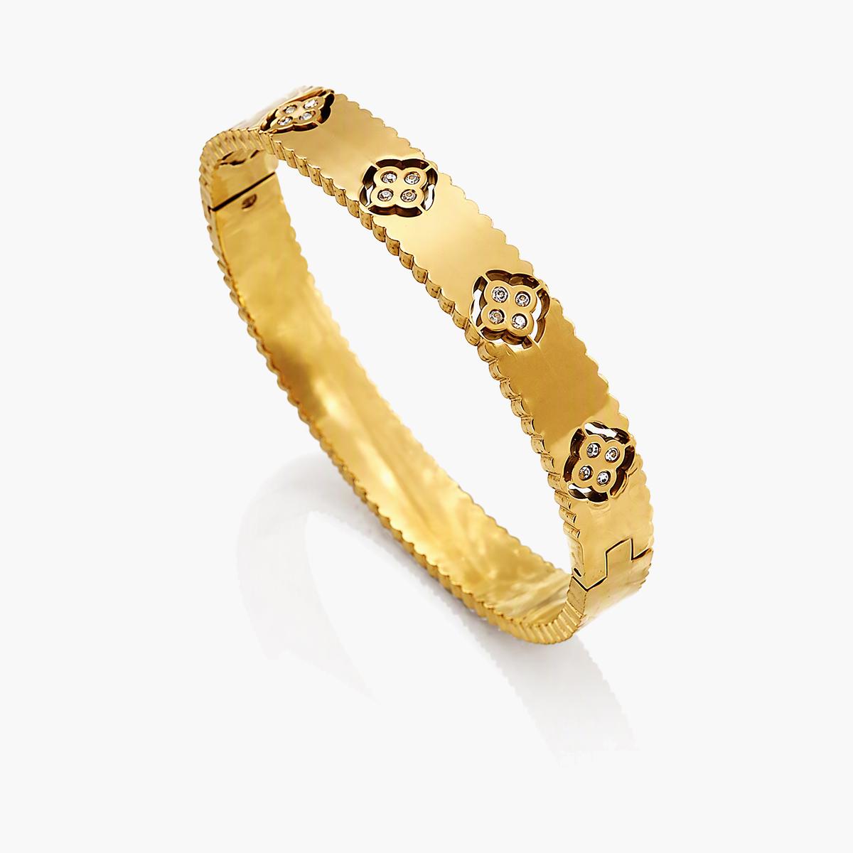 Flower Motif Bangle