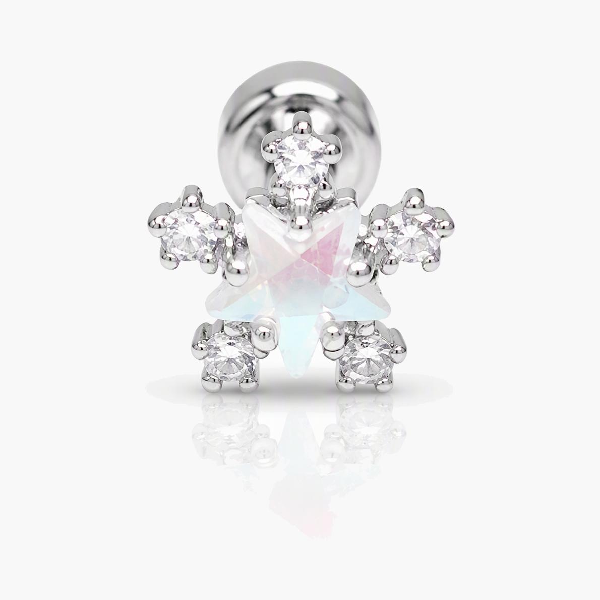 Dainty Snowflake Stud Earrings