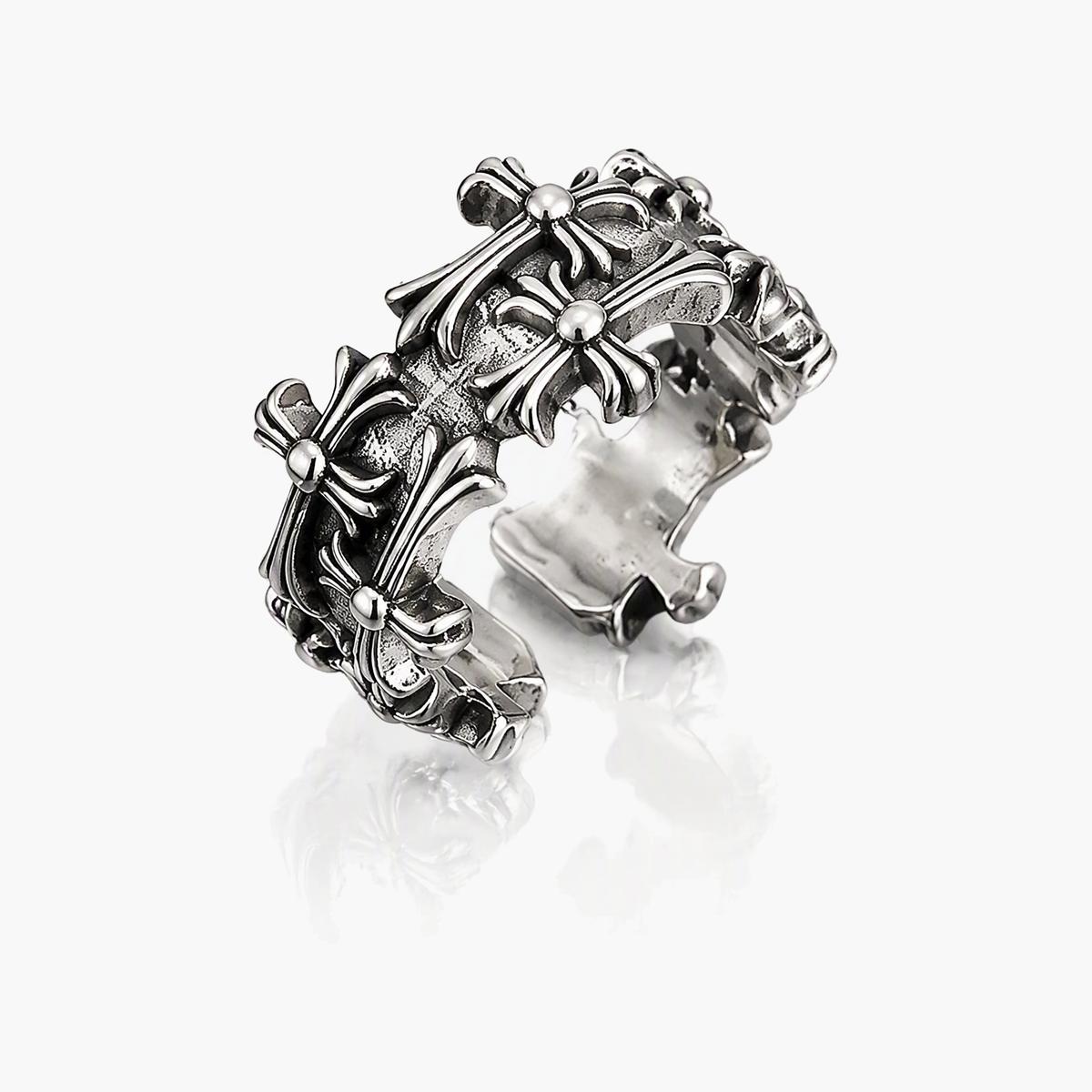 Vintage Cross Open Ring