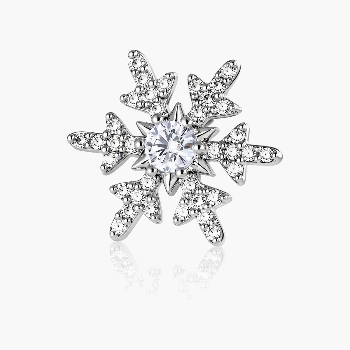 Dainty Snowflake Stud Earrings