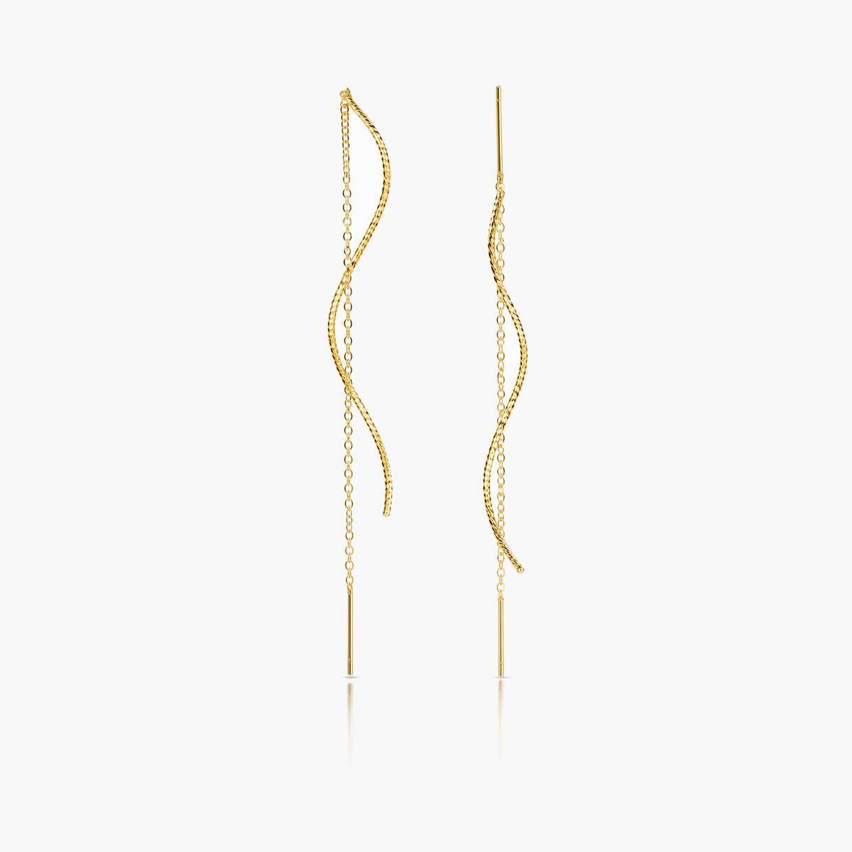Dainty Snake Chain Threader Earrings