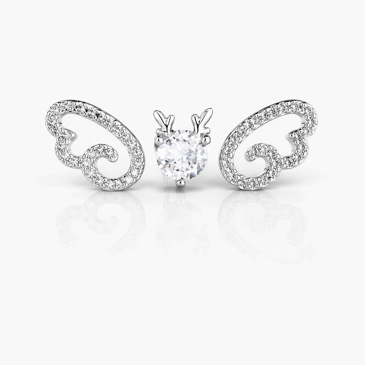Dainty Cloud Stud Earrings