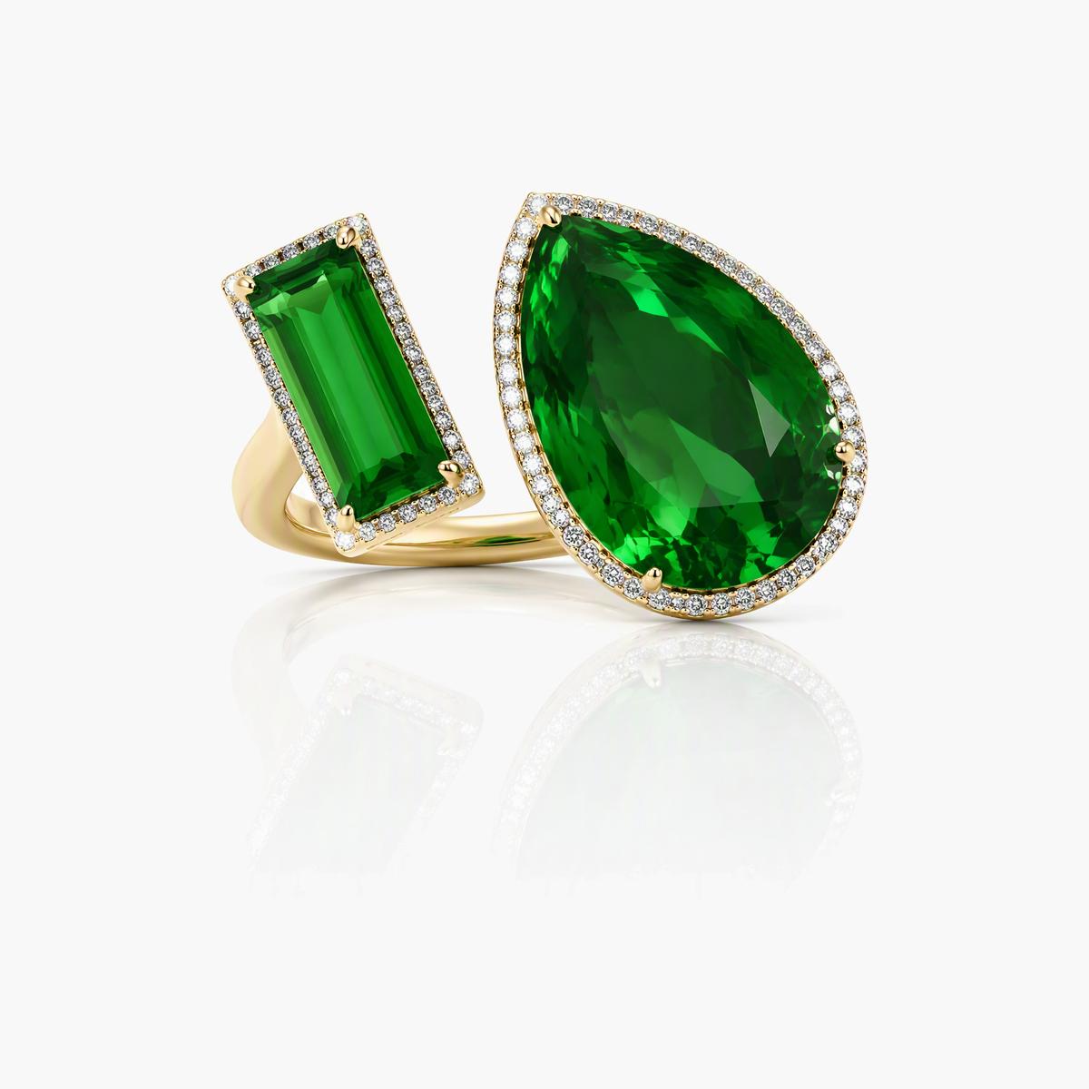 Elegant Teardrop Stone Ring