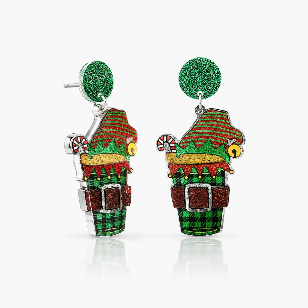 Cute Mitten Charm Drop Earrings