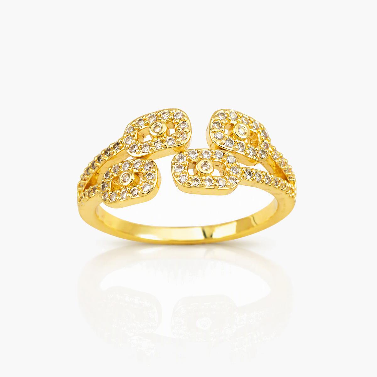 Trendy Interlocking Loop Ring