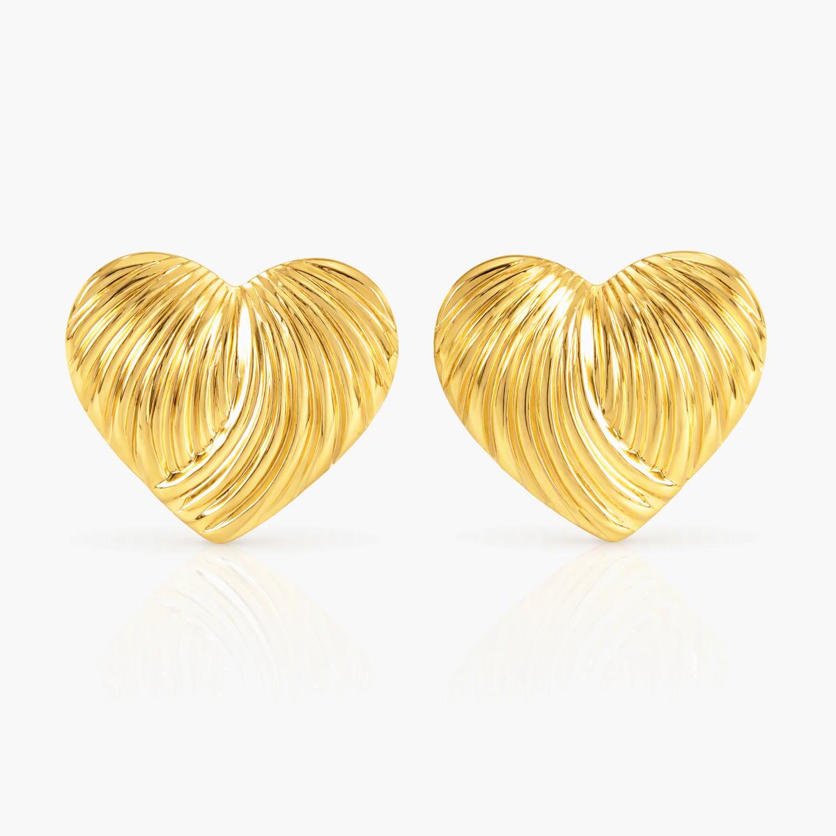 Textured Geometric Stud Earrings