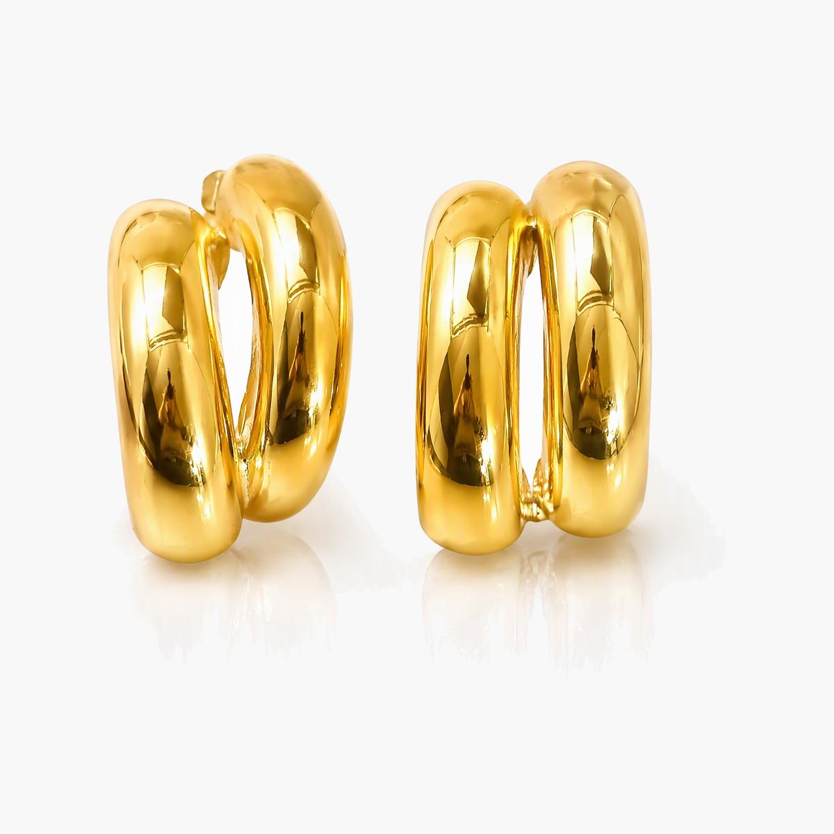 Chunky Twisted Hoop Earrings