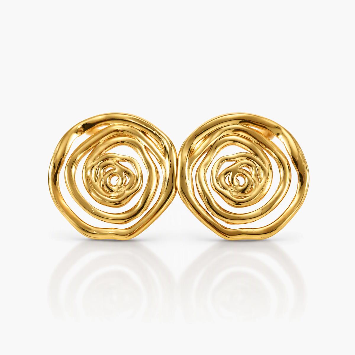 Trendy Swirl Stud Earrings