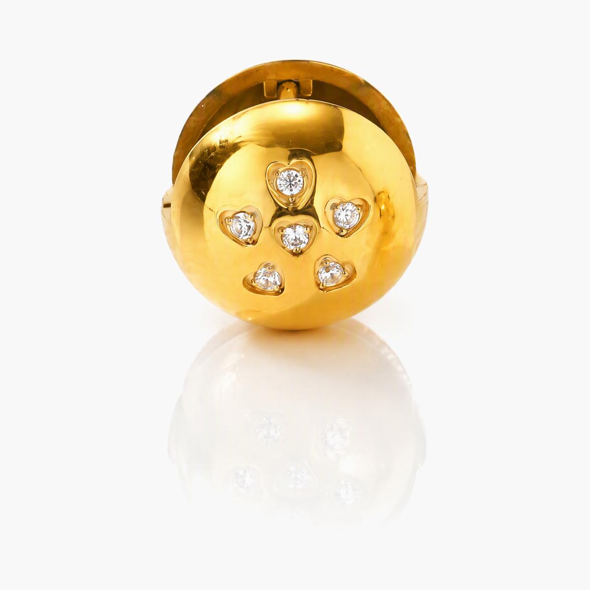 Heart Cluster Ball Stud Earrings