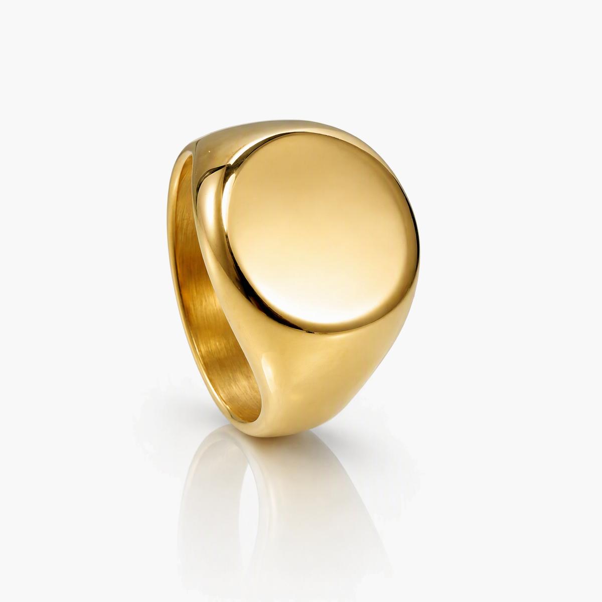 Minimalist Oval Signet Ring