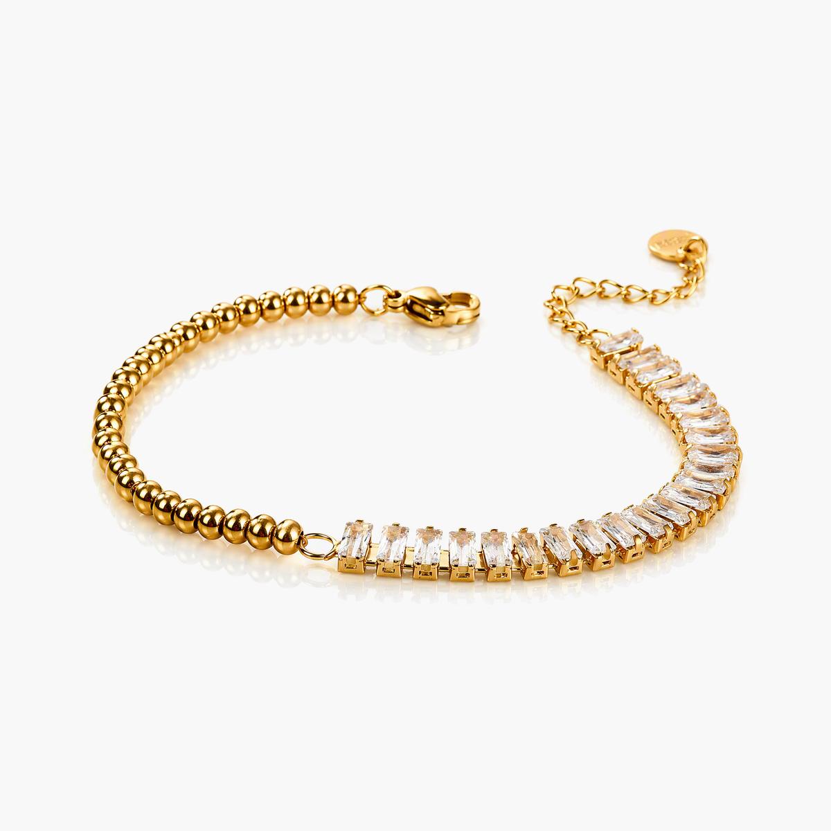 Trendy Rectangular Stone Bracelet