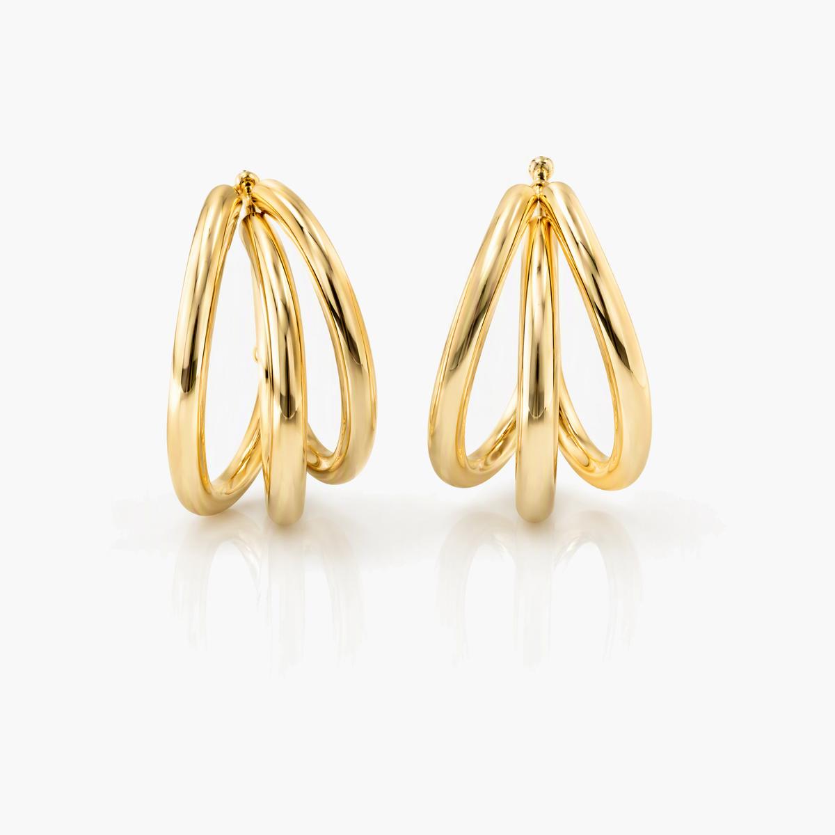 Triple Band Hoop Earrings
