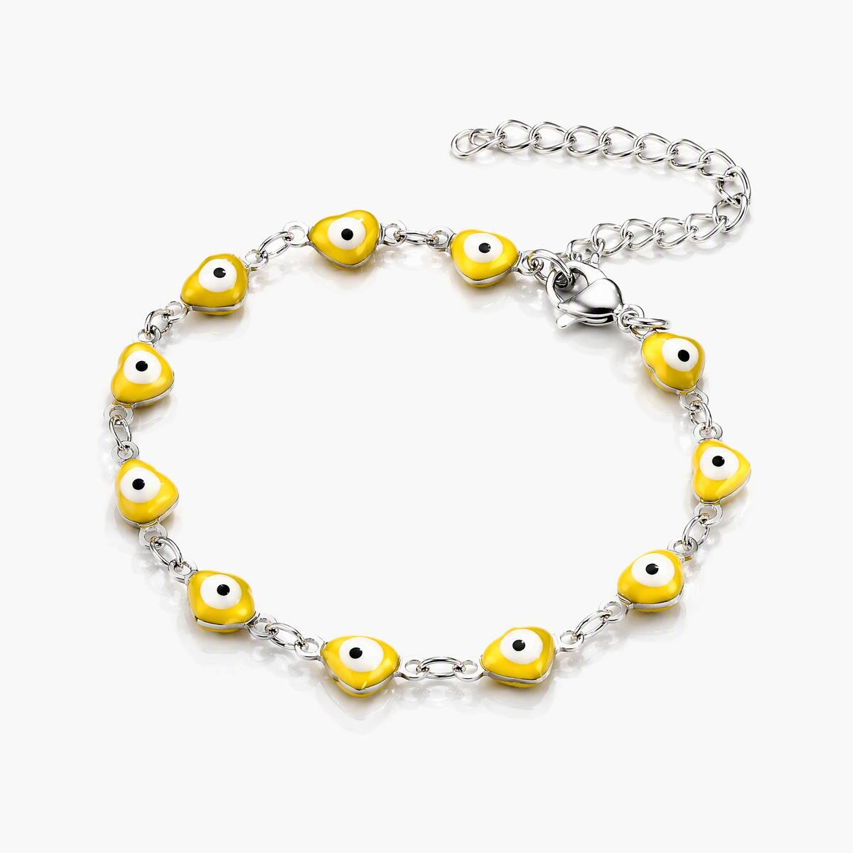 Trendy Evil Eye Link Chain Bracelet
