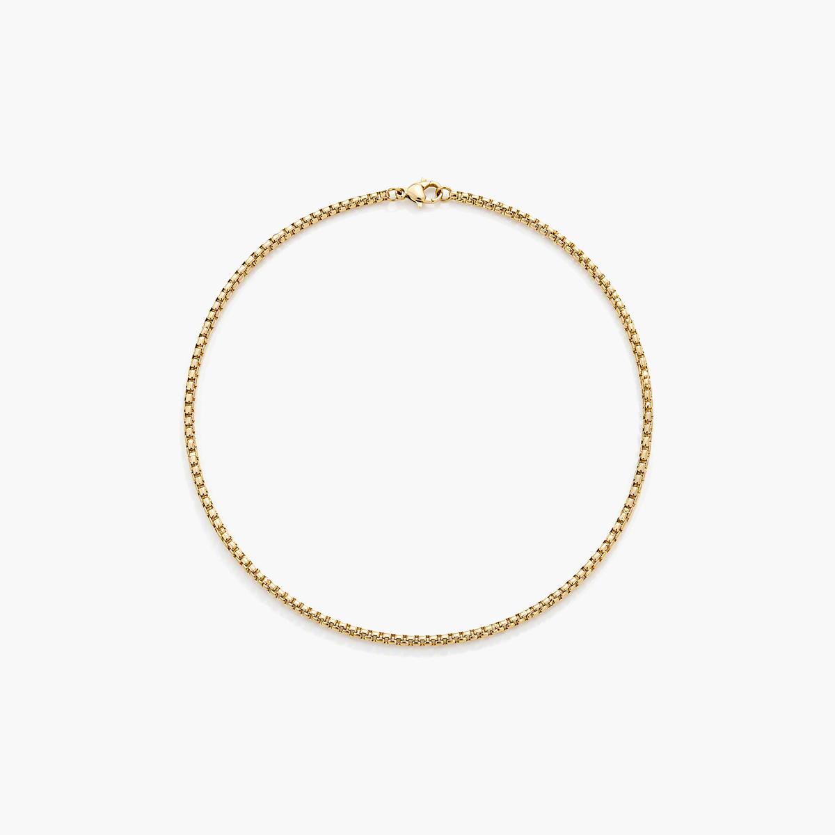 Dainty Box Chain Necklace