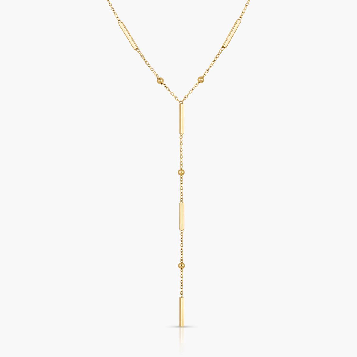 Minimalist Bar Y-Shape Necklace