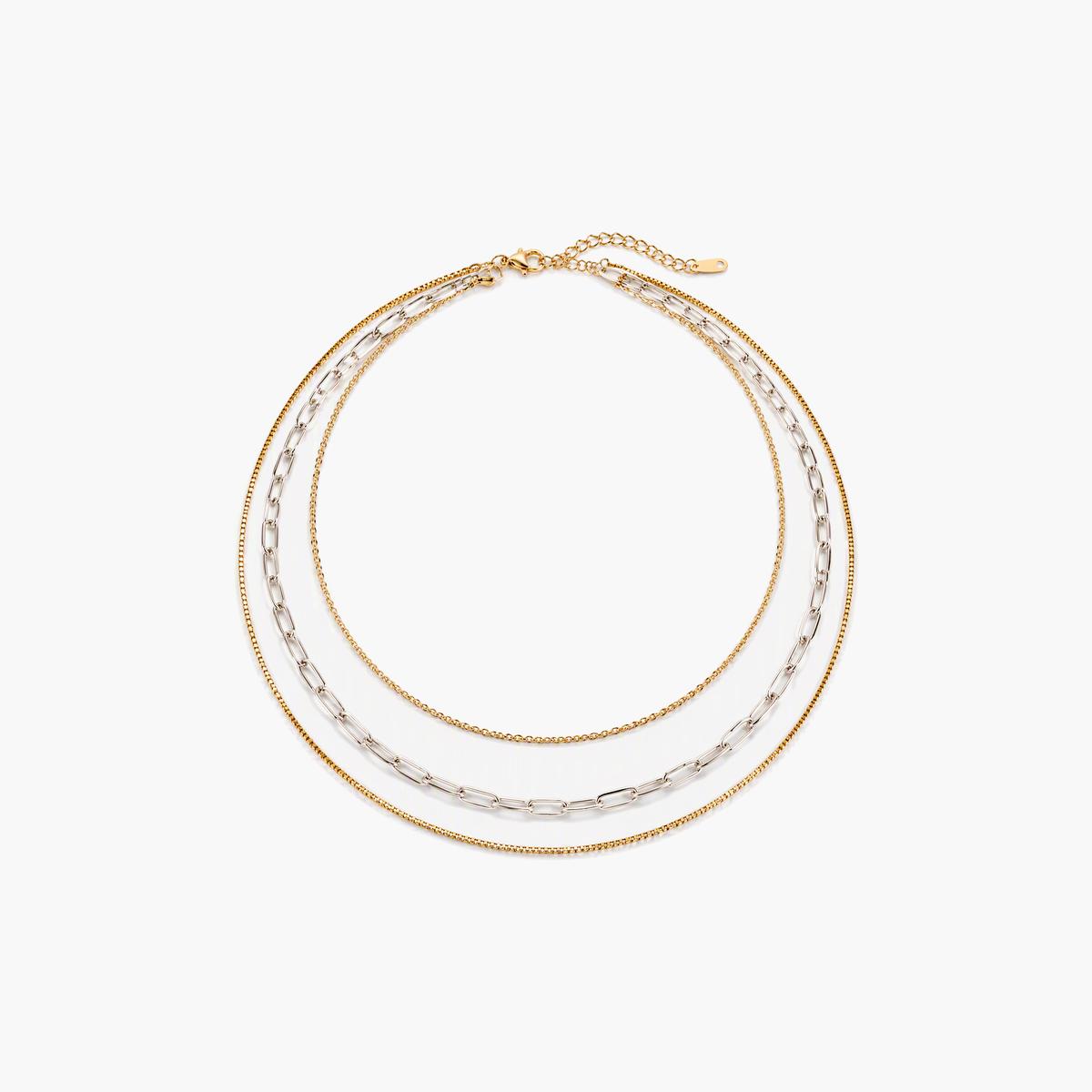 Minimalist Multi-Layer Chain Necklace