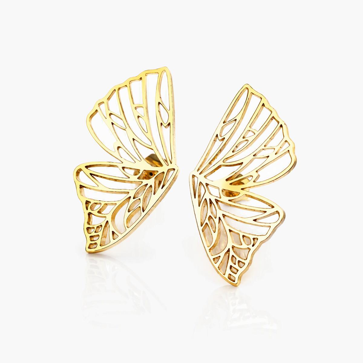 Butterfly Wing Stud Earrings