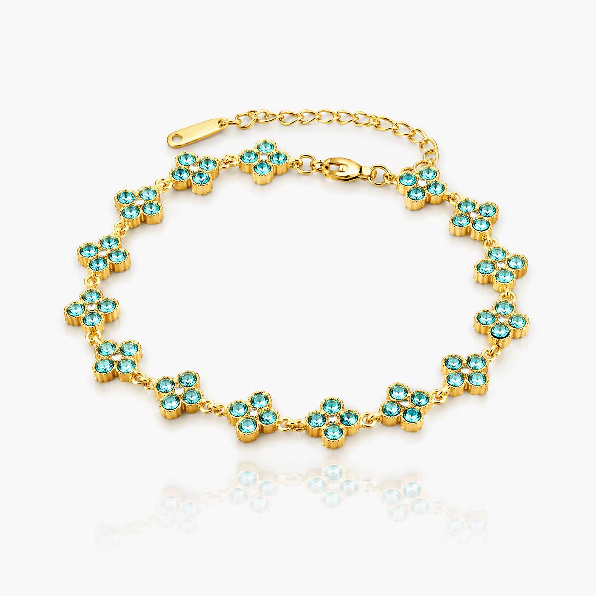 Dainty Four-Leaf Clover Bracelet