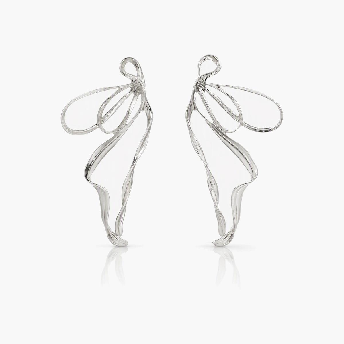 Twisted Ribbon Drop Earrings