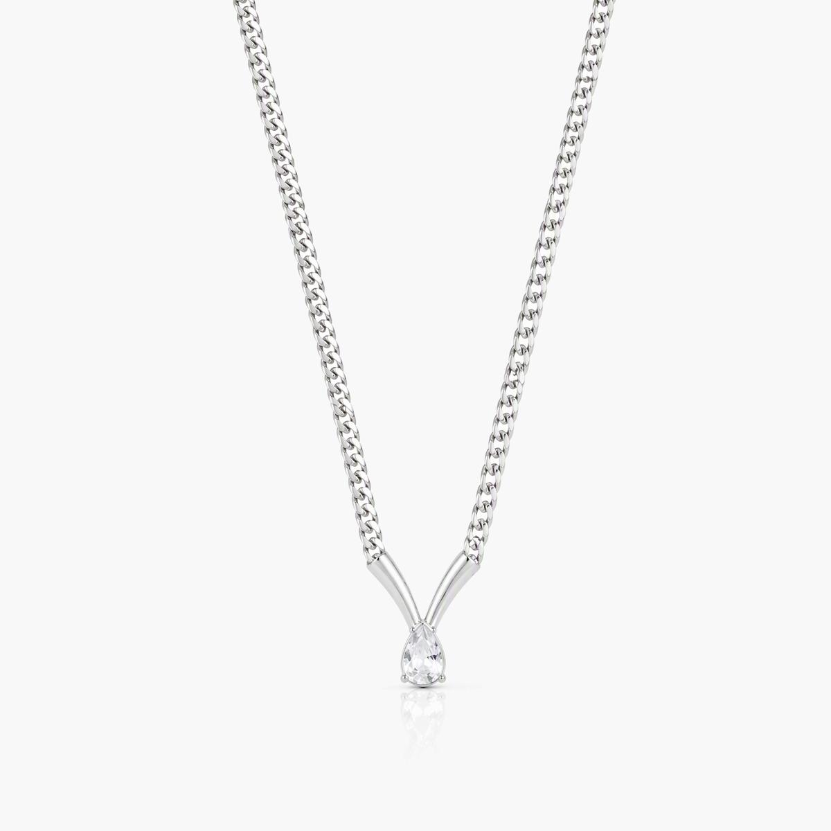 Teardrop Snake Chain Necklace