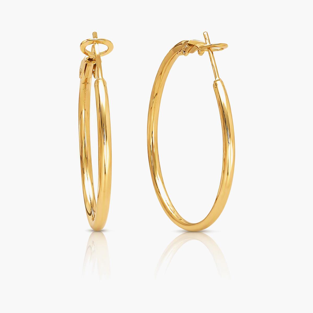 Minimalist Round Hoop Earrings