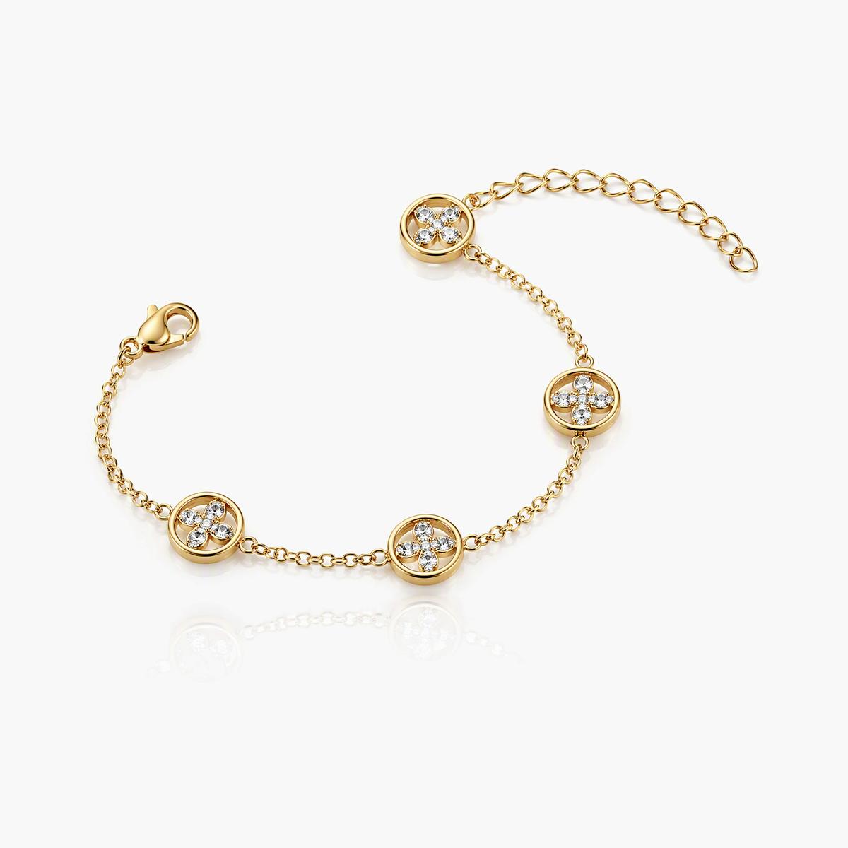 Heart & Four-Leaf Clover Bracelet
