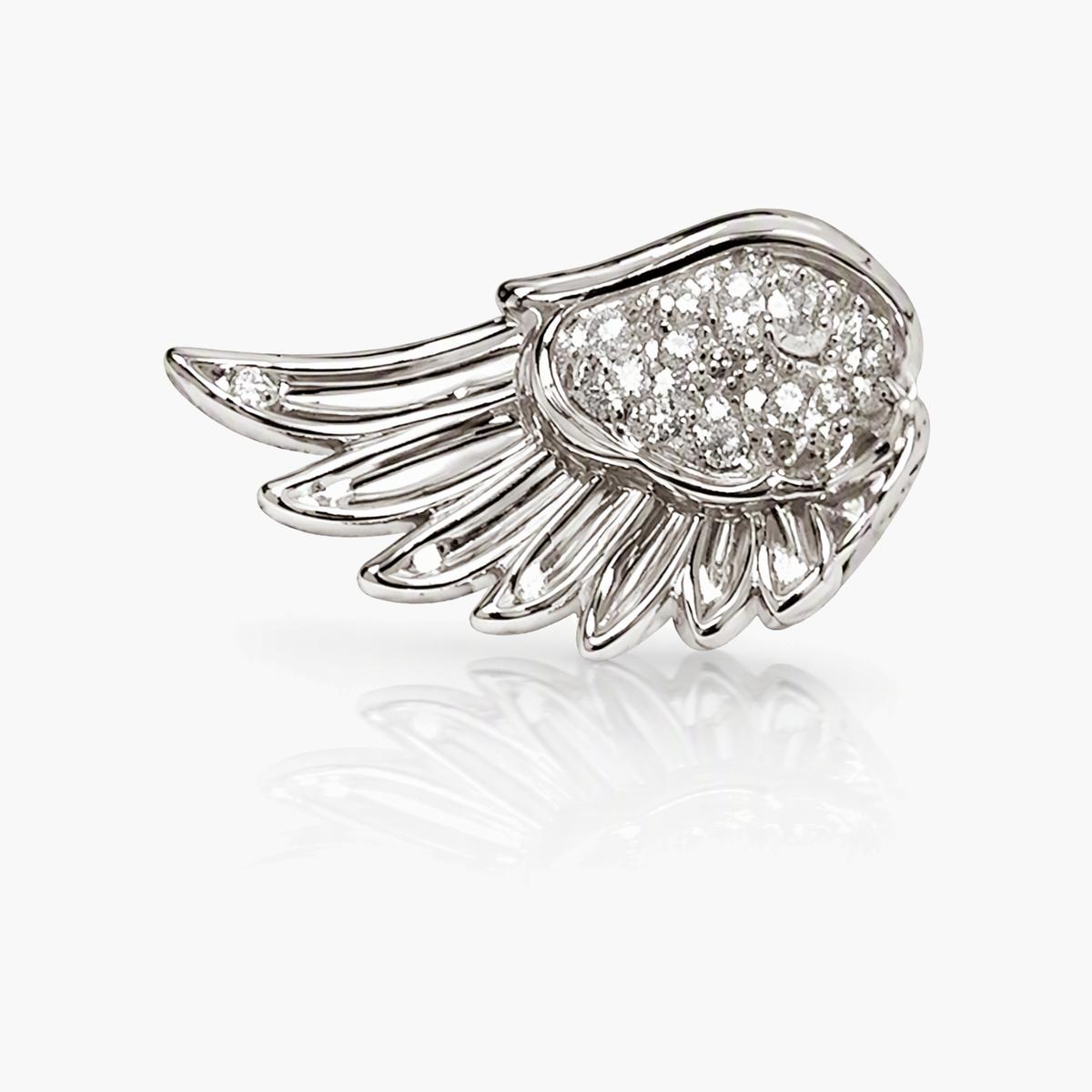 Dainty Wing and Star Stud Earrings