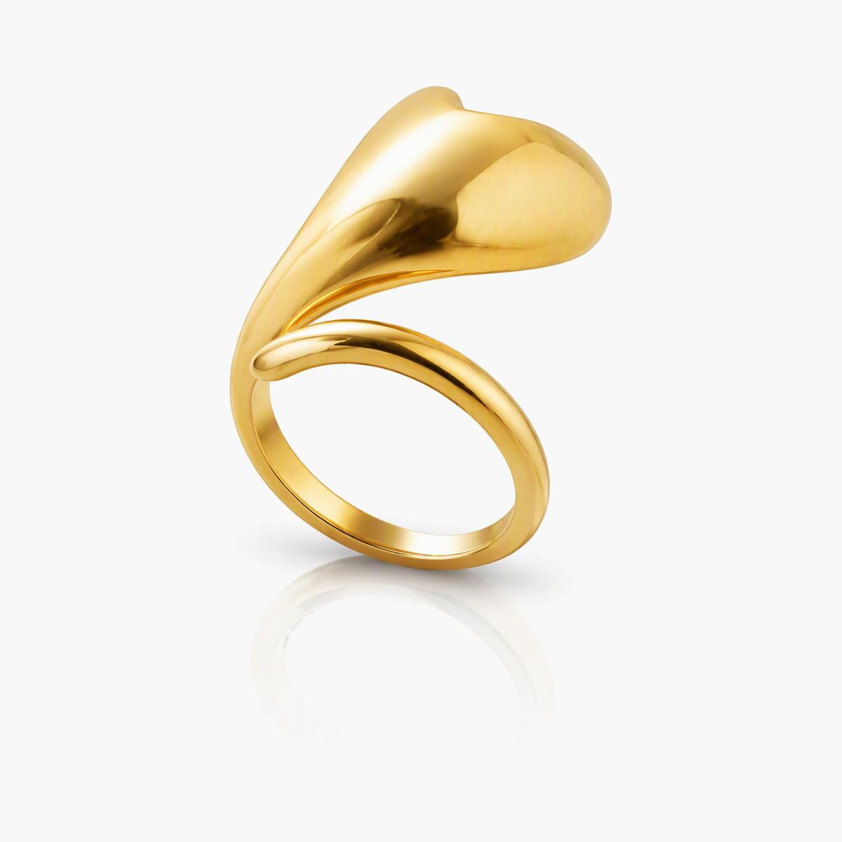 Trendy Heart Wrap Ring