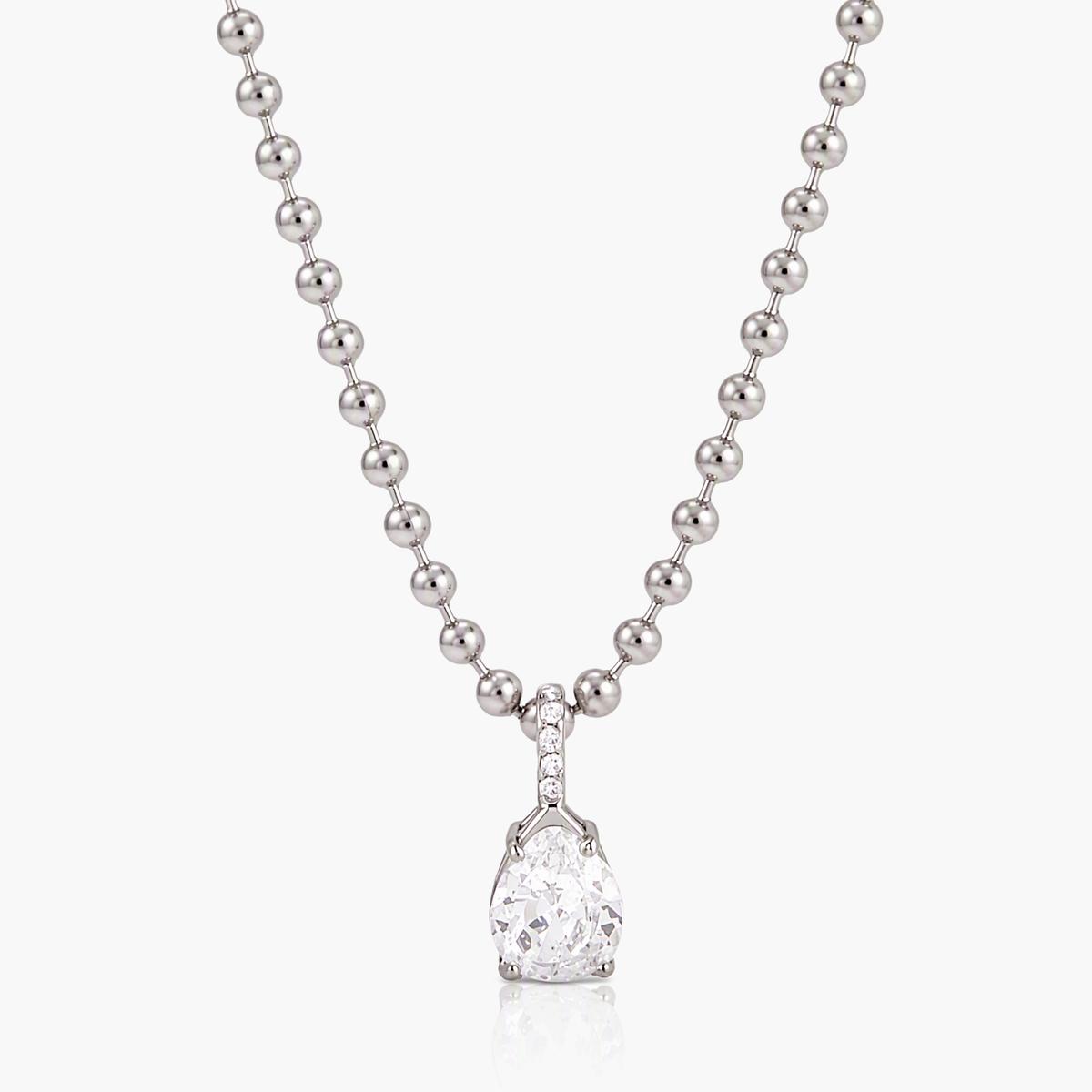 Dainty Multi-Shape Stone Pendant Necklace