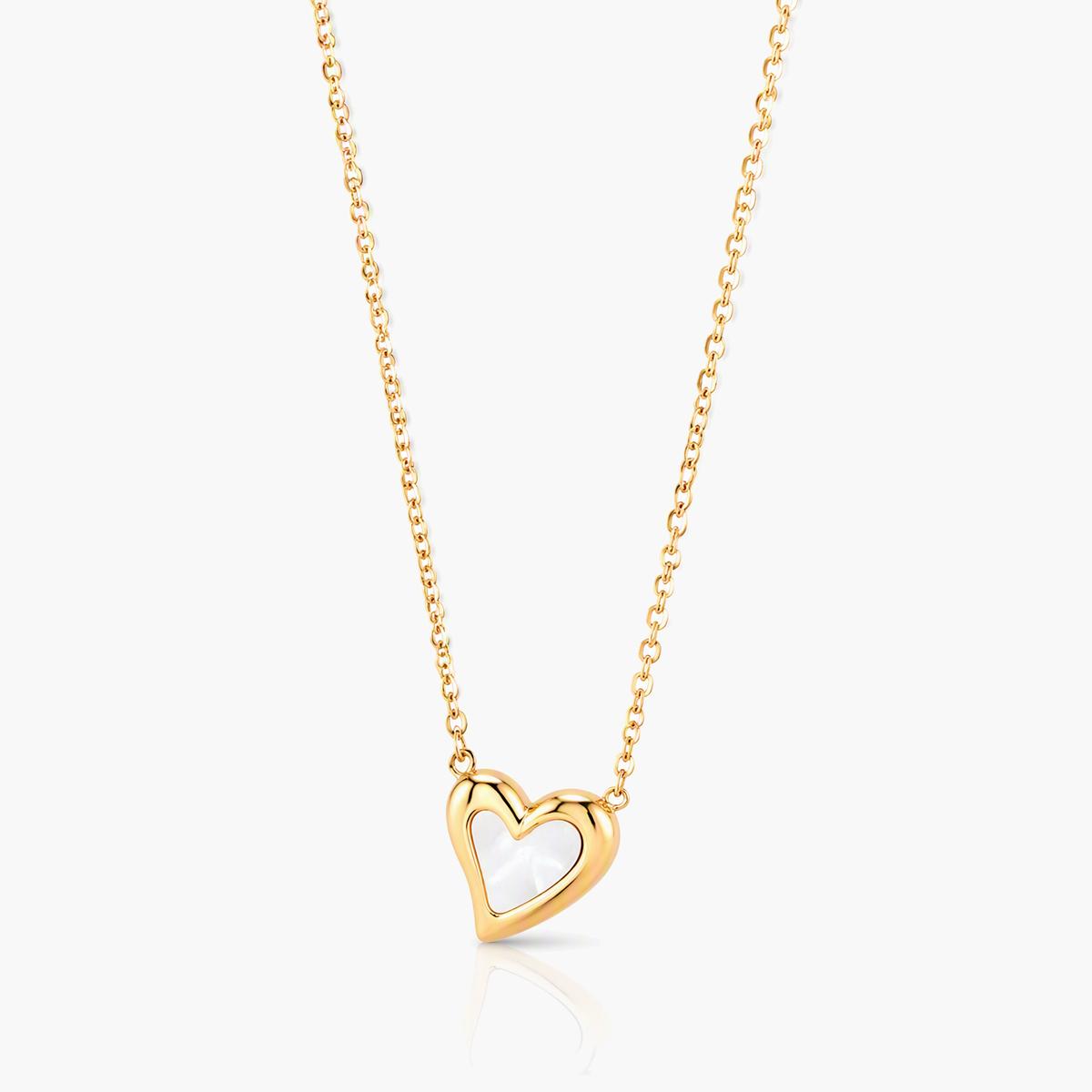 Dainty Open Heart Pendant Necklace