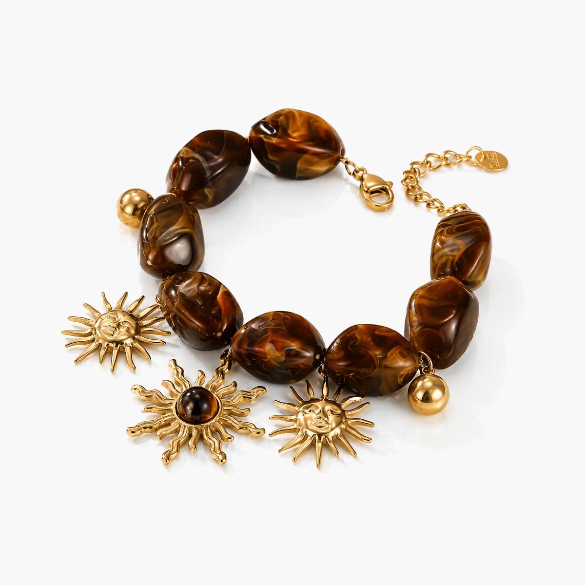 Boho Sun Charm Bracelet