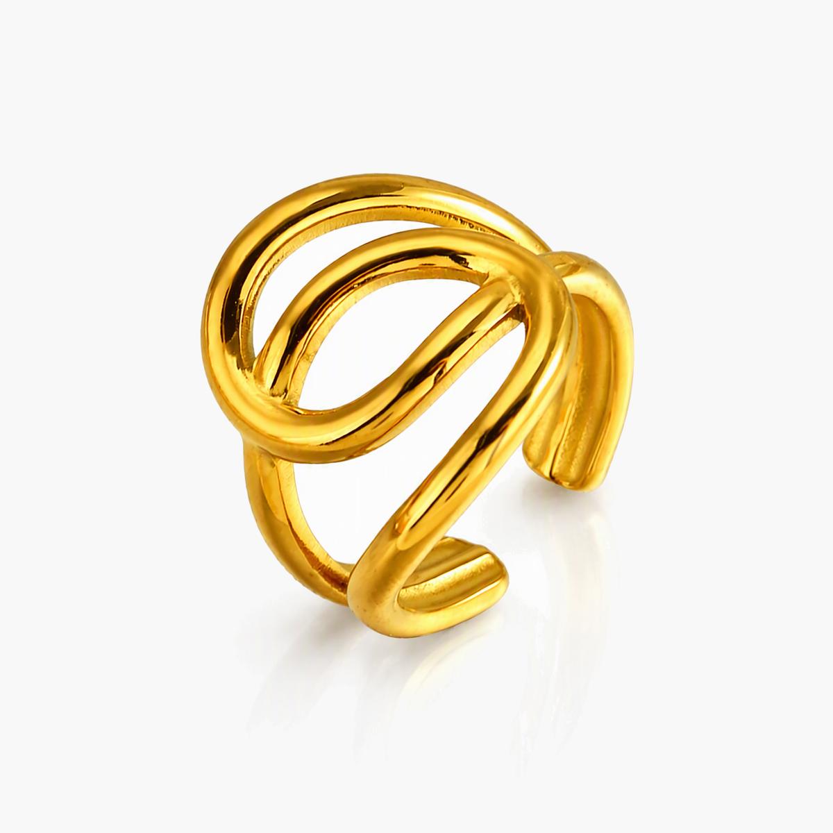 Twisted Open Band Ring
