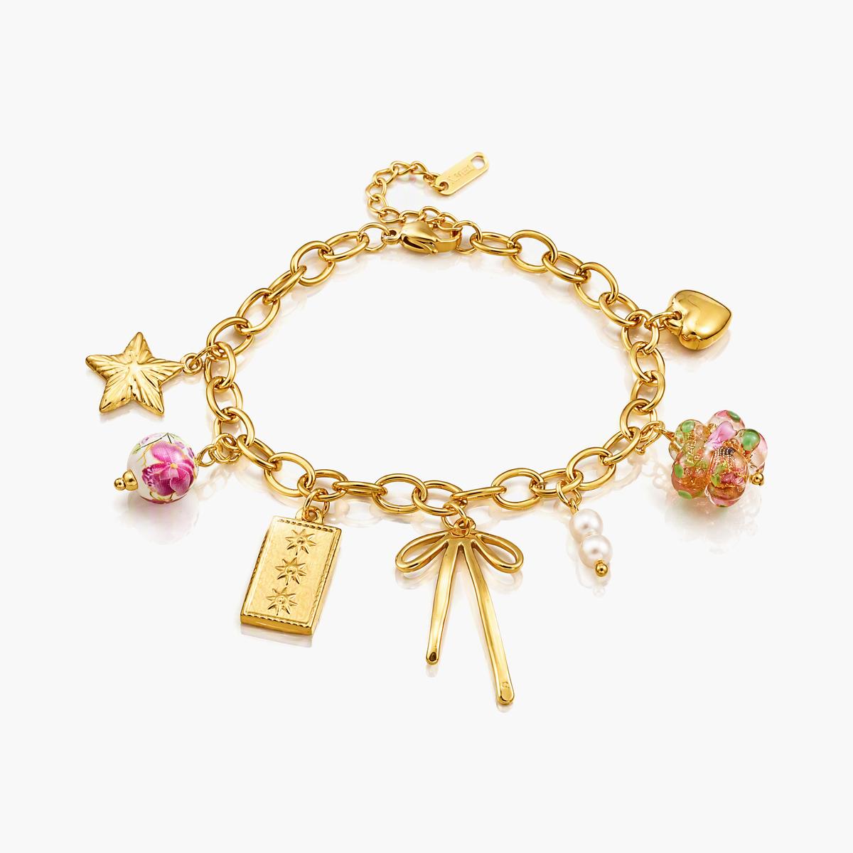 Cute Bow Knot Charm Bracelet
