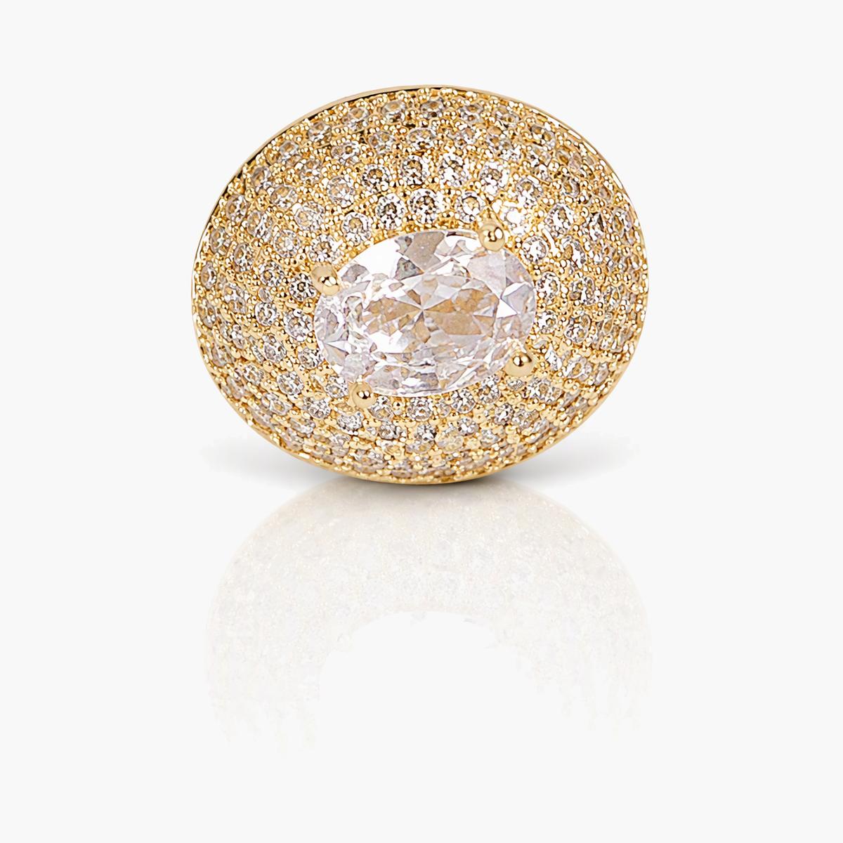 Luxury Circle Disc Stud Earrings