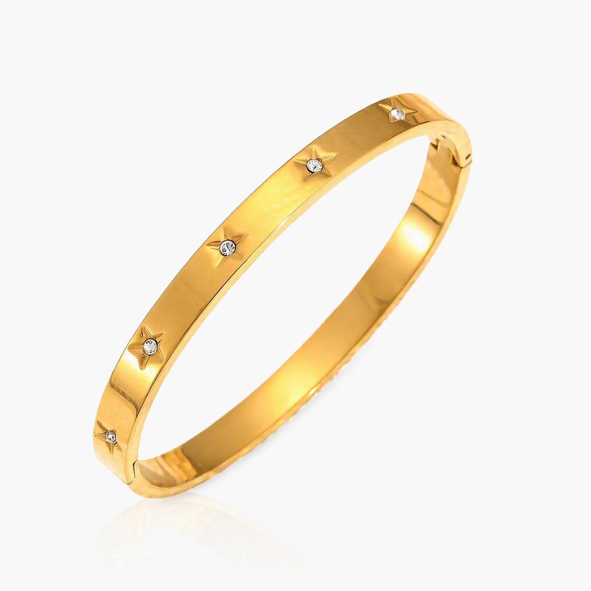 Trendy Star Open Cuff Bracelet