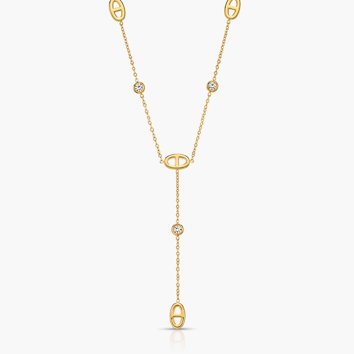 Dainty Mixed Charm Lariat Necklace