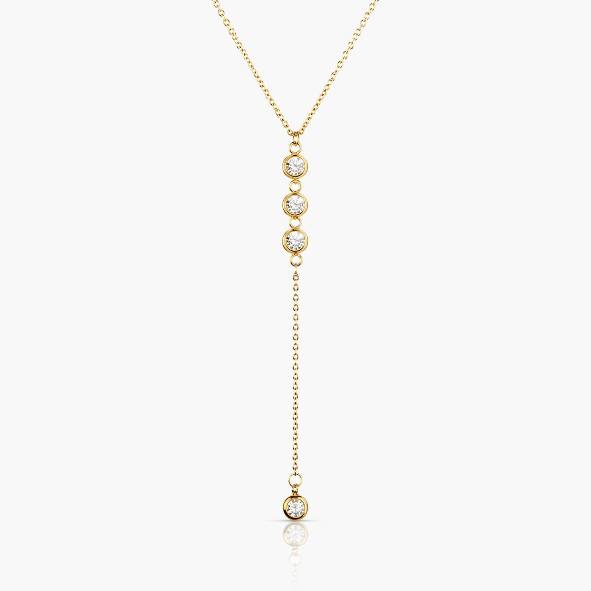 Dainty Vertical Drop Chain Necklace