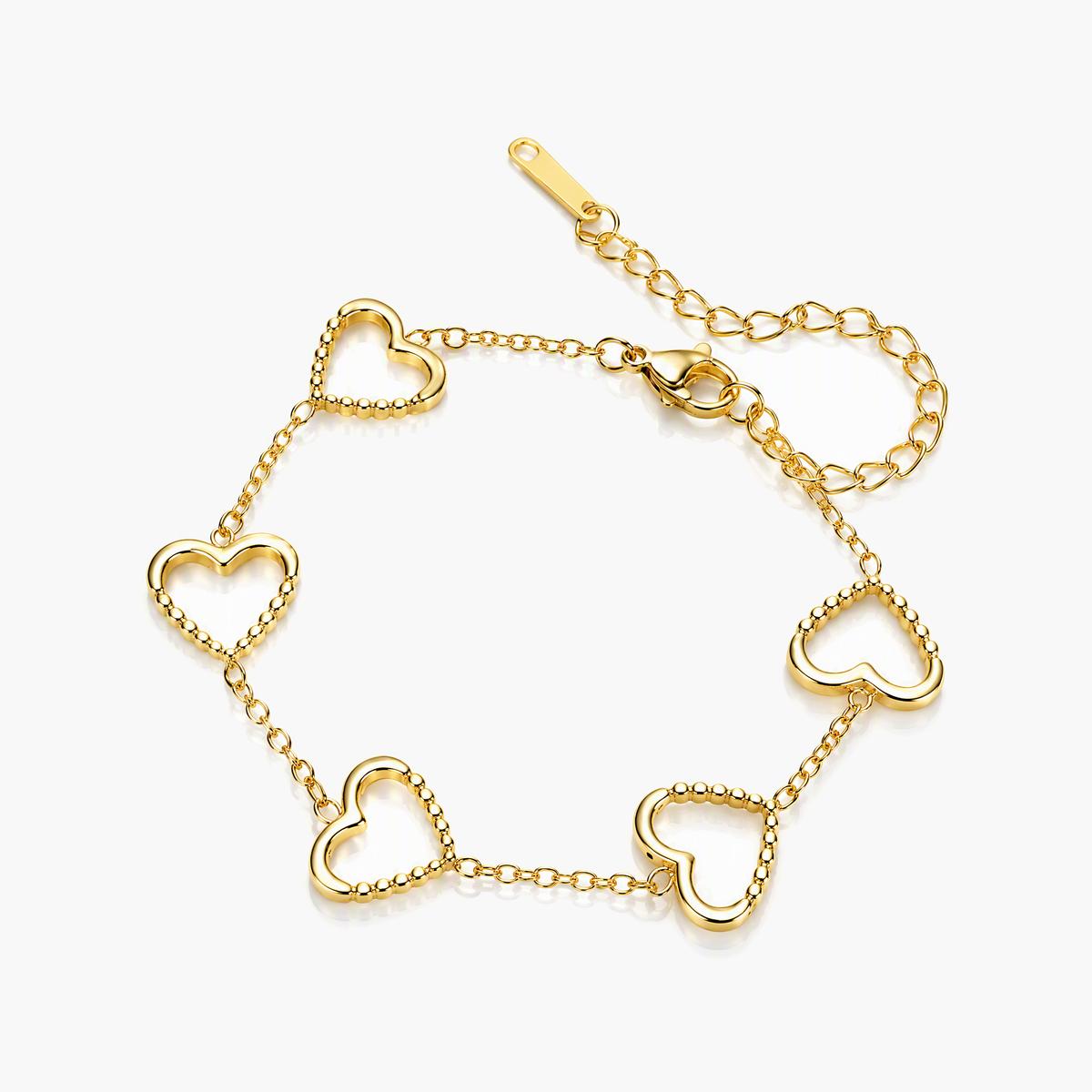 Four-Leaf Clover Charm Bracelet