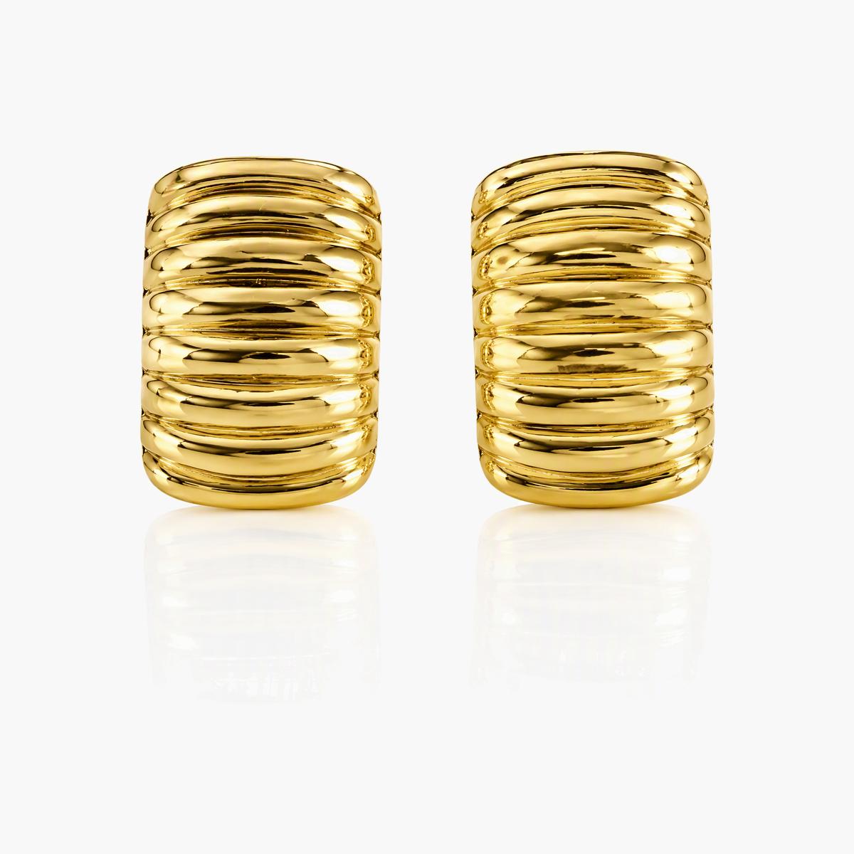 Puffy Heart Stud Earrings