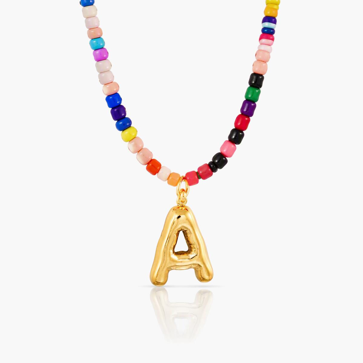 Boho Letter Charm Necklace