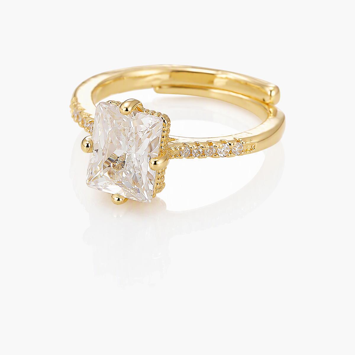 Trendy Mixed Motif Open Ring