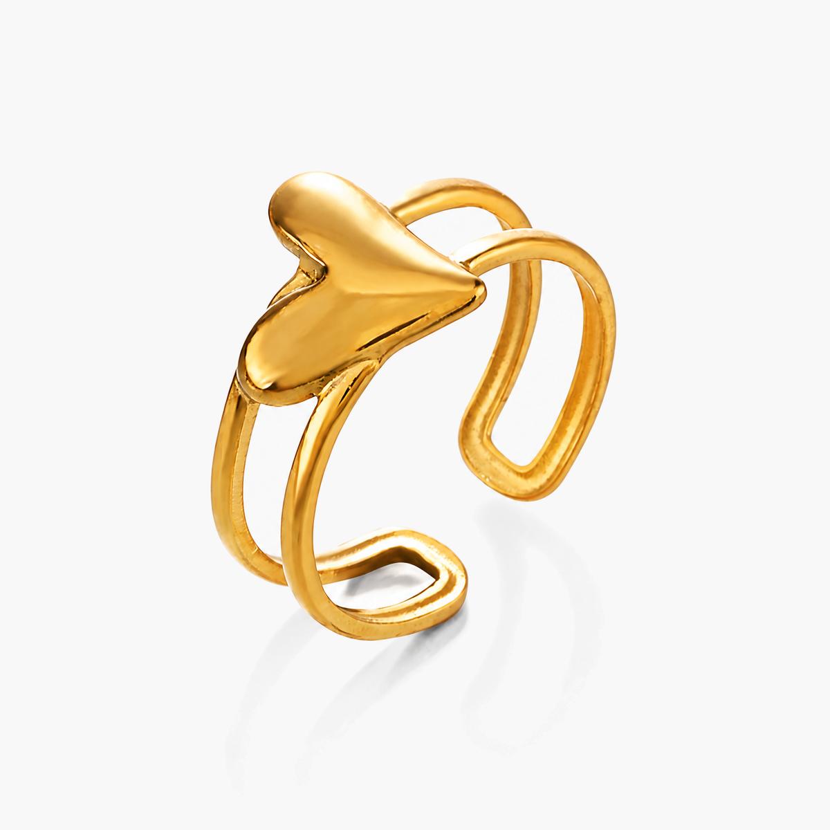 Dainty Heart Open Ring