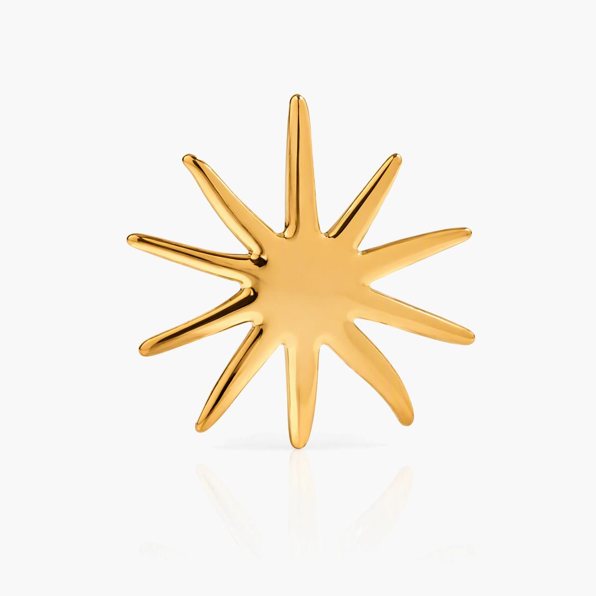 Trendy Sunburst Stud Earrings