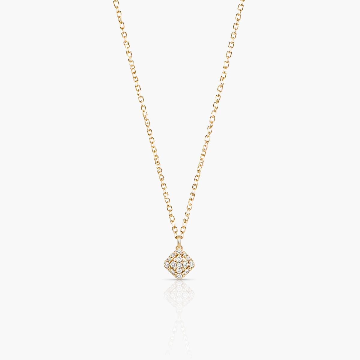 Dainty Square Pendant Necklace