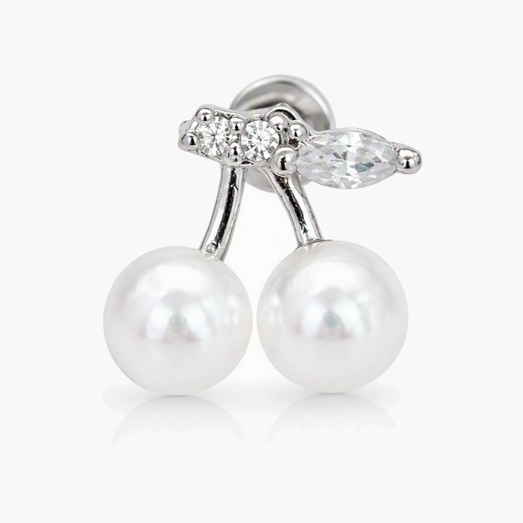 Dainty Cherry Drop Earrings