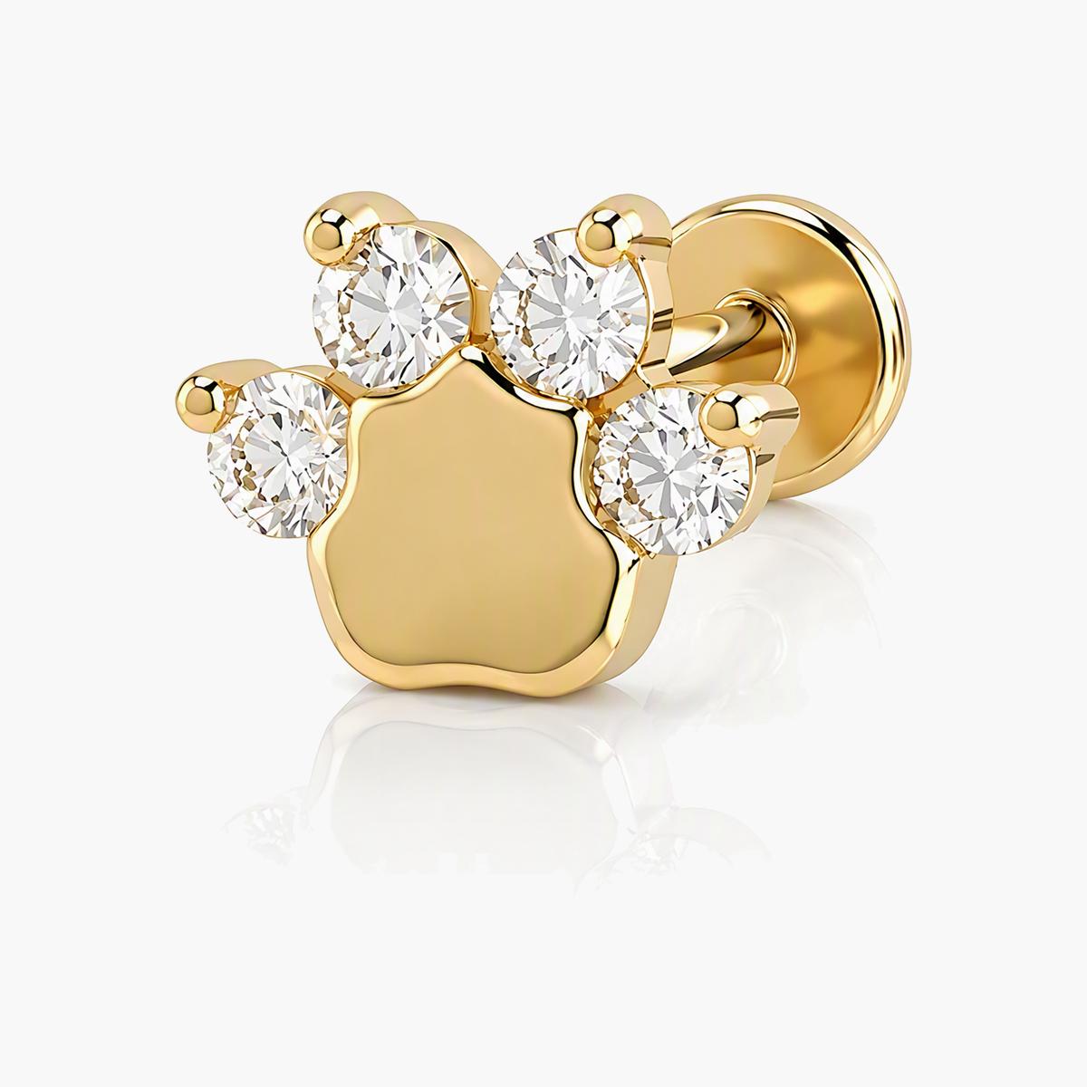 Cute Paw Print Stud Earrings