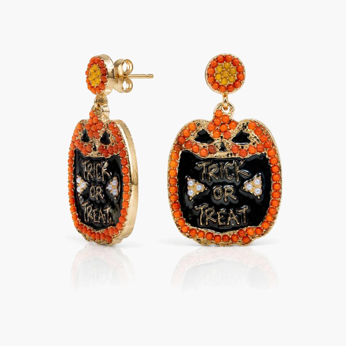 Cute Pumpkin Drop Earrings