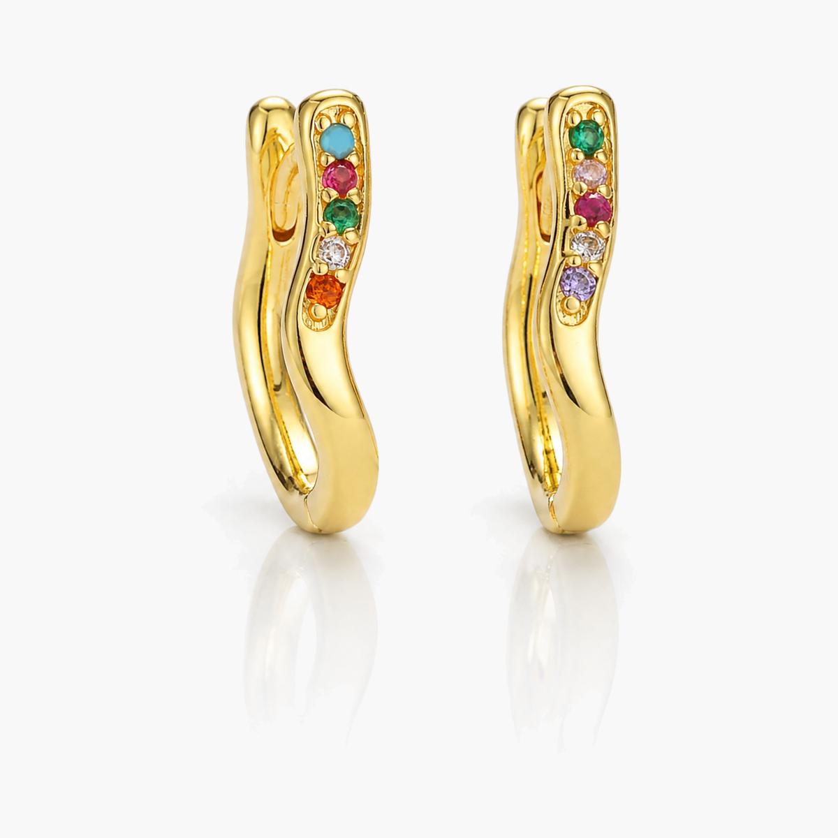 Wavy Hoop Earrings