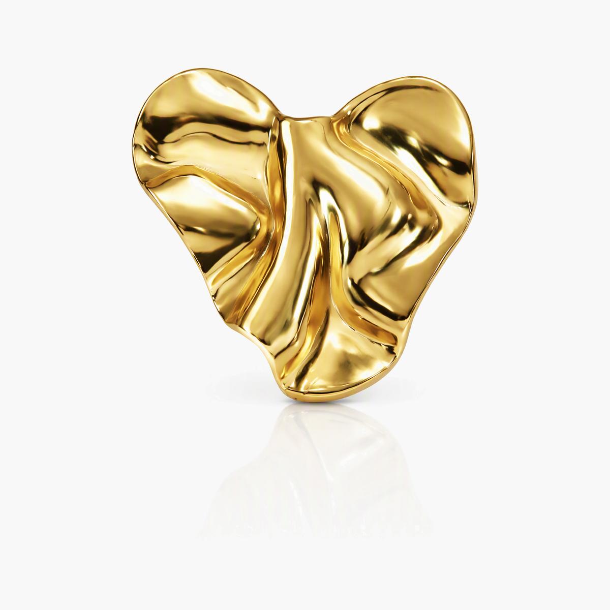 Abstract Heart Stud Earrings
