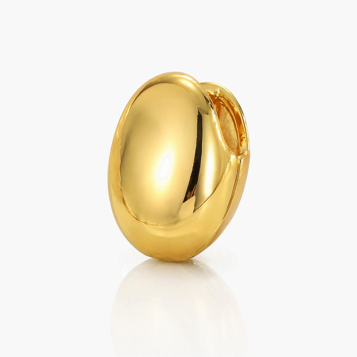 Minimalist Oval Huggie Earrings